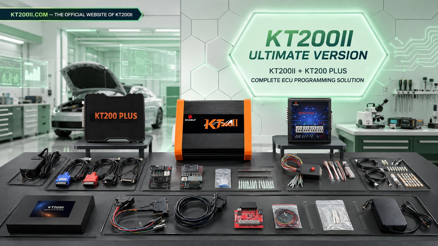 KT200II CAN Bus and K-Line ECU communication comparison for Bench programming