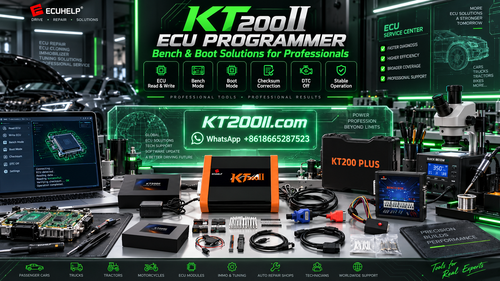 Automotive technician organizing ECU tuning files before ECU programming operation