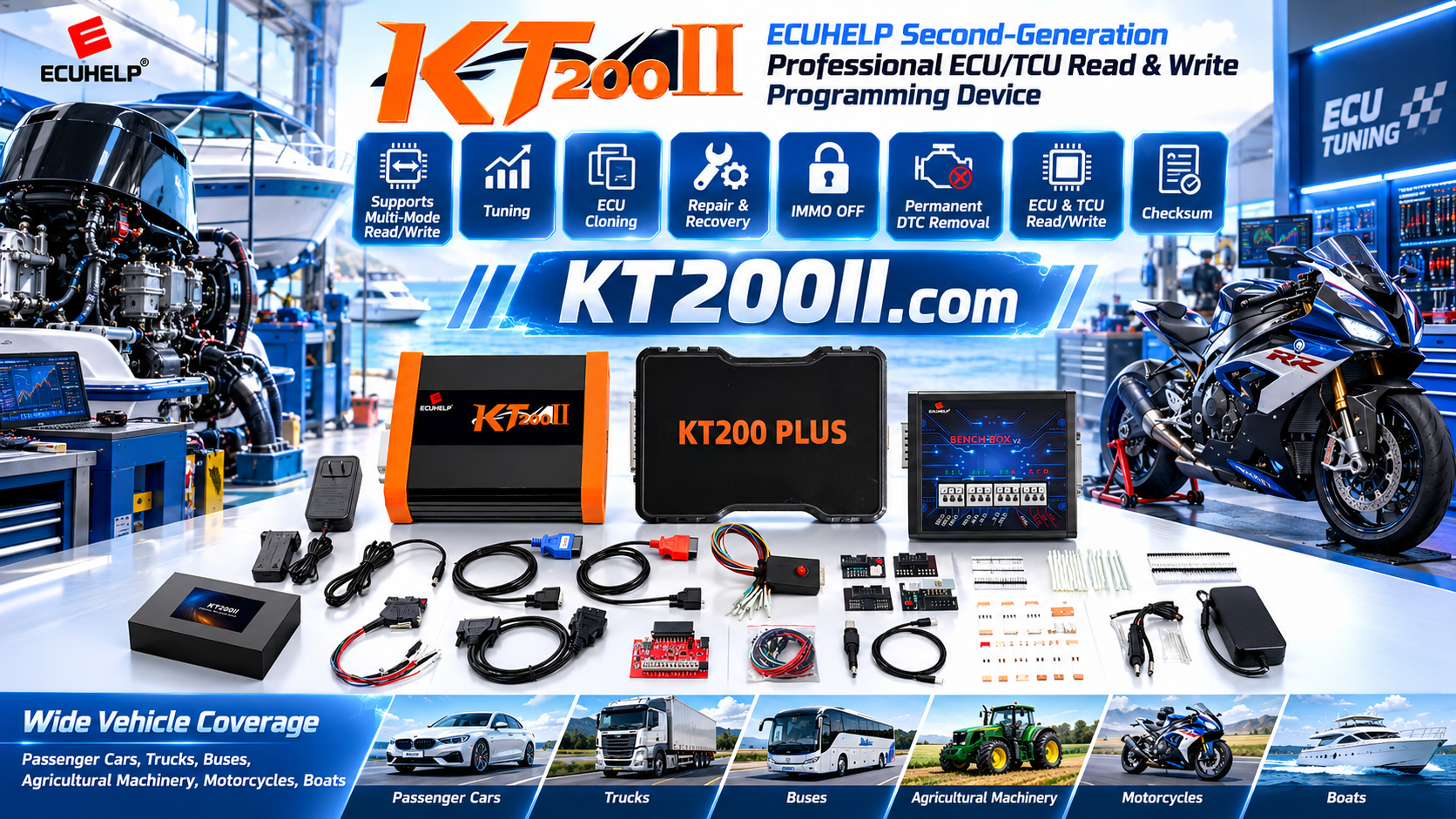 Technician organizing and identifying replacement ECUs before programming