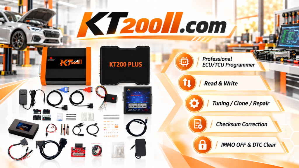 ECU diagnostic and programming workflow for professional automotive repair technicians