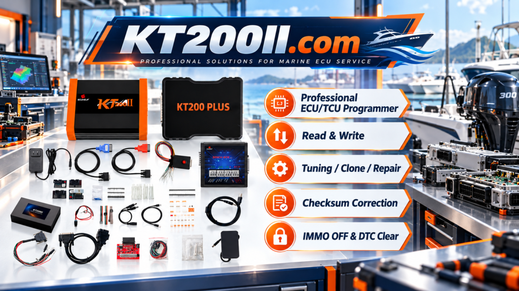 ECU remapping and performance tuning process using professional ECU programming equipment