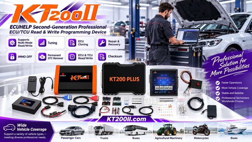 Technician planning the programming sequence for multiple ECUs and a TCU on one vehicle